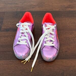 Puma Purple and Pink Athletic Shoes